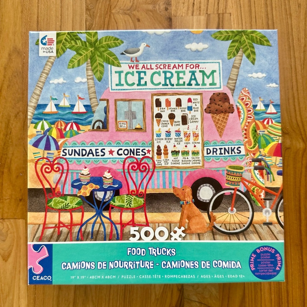 Ceaco Ice Cream Food Trucks Puzzle